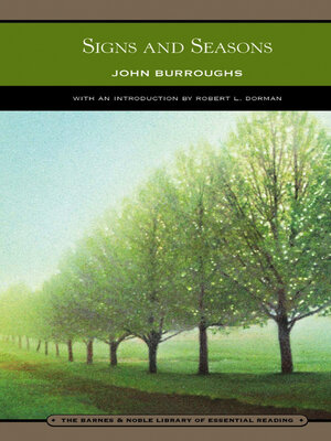 cover image of Signs and Seasons (Barnes & Noble Library of Essential Reading)